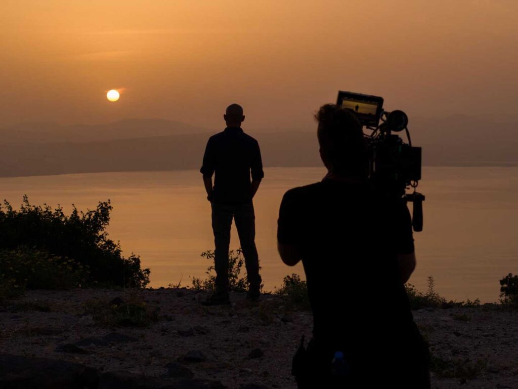 Filming_Galilee-sunset